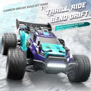 1:18 50KM/H 4WD RC Car With LED 2.4G Remote Control Cars High Speed Drift Monster 4x4 Truck for Kids vs Wltoys 144001 Toys ﻿